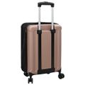 vidaXL Kufor so zámkom ružovozlatá 34 x 23 x 55.5 cm ABS plast
