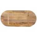 vidaXL Stolová doska 80x40x3,8 cm oválna masívny mangovník
