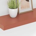 vidaXL Stenná polica Nástenná montáž 4 ks Červená 60 x 23,5 x 3,8 cm