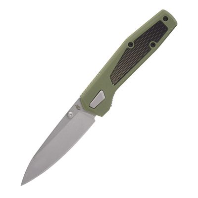 Gerber 30-001876 Fuse Sage Green vreckový nôž 8,6 cm, Stonewash, zelená, oceľ, FRN