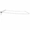 vidaXL Rám markízy Biela 400 × 350 cm Hliník