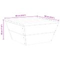 vidaXL Záhradné stoly 2 ks 60x60x30 cm impregnované smrekové drevo