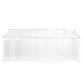 vidaXL Skleník, hliník 421x190x195 cm 15,6 m³
