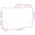 vidaXL Skrinka na platne sivá sonoma 74,5x38x48 cm kompozitné drevo