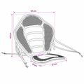 vidaXL Sedadlo na paddleboard 52 x 31 x 45 cm Lyocell Čierna