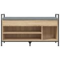 vidaXL Lavička na topánky dub sonoma 105,5x32x57,5 cm kompozitné drevo