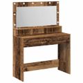 vidaXL Toaletný stolík Staré drevo 100 x 41 x 135 cm Kompozitné drevo