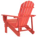 vidaXL Záhradná stolička Adirondack jedľový masív červená