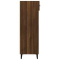 vidaXL Botník hnedý dub 60x35x105 cm spracované drevo