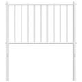 vidaXL Kovové náhradné čelo postele biele 80 cm