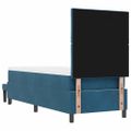 vidaXL Posteľ s pružinovým rámom Tmavo modrá 200 x 80 cm Zamat