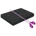 vidaXL Pad z gumových granúl na dvor Čierny 6 x 9 x 1 cm Guma