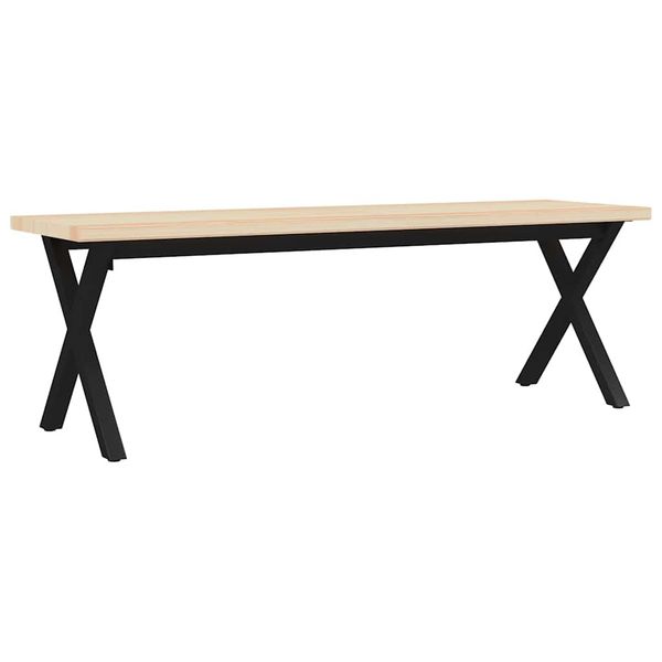 vidaXL Lavica 135x40x45 cm borovicové drevo