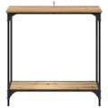 vidaXL Konzolový stôl dub artisan 75 x 30.5 x 75 cm Kompozitné drevo