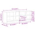 vidaXL Skriňa pod posteľ s poličkou 2 ks Betónovo sivá 66 x 33 x 48 cm