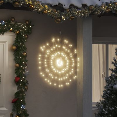 vidaXL Vianočné svietiace hviezdy 140 LED 2 ks teplé biele 17 cm