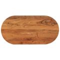 vidaXL Stolová doska 100x50x2,5 cm oválna masívna akácia