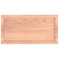 vidaXL Kúpeľňová doska bledohnedá 80x40x(2-4) cm ošetrený masív