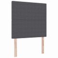 vidaXL LED box s pružinami Tmavo šedá a biela 120 x 200 cm