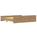 vidaXL Rám postele Remeselný dub 203 x 203 x 50 cm Kompozitné drevo