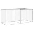 vidaXL Klietka pre kurčatá strecha bledosivá 203x98x90 cm poz. oceľ