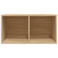 vidaXL Úložný box na vinyly, dub sonoma 71x34x36 cm, kompozitné drevo