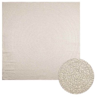 vidaXL Koberec ZIZUR 240x240 cm, jutový vzhľad, interiér a exteriér