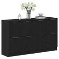 vidaXL Servírovacia skriňa 2 ks Čierny dub 60 x 30 x 70 cm