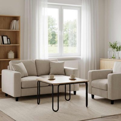 vidaXL Konferenčný stolík Dub artisan 100 x 100 x 45 cm