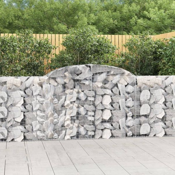 vidaXL Oblúkové gabiónové koše 20 ks 300x30x100/120cm pozinkov. železo