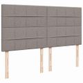 vidaXL Boxspring posteľ s matracom sivohnedý 200x200 cm látka