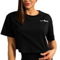 Dámske tričko Cropped Limitless Black - GymBeam, veľkosť XL, veľkosť oblečenia XL