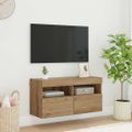 vidaXL TV nástenná skriňa 80 x 30 x 40 cm Remeselný dub