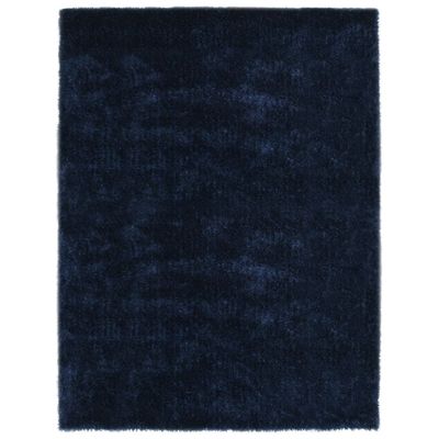 vidaXL Chlpatý koberček modrý 140x200 cm