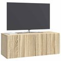 vidaXL Nástenná TV skrinka 78,5 x 31 x 30 cm Dub sonoma