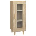 vidaXL Komoda dub sonoma 34,5x34x90 cm spracované drevo