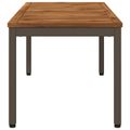 vidaXL Konferenčný stolík Prírodná a kávová 50 x 100,5 x 45 cm