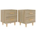 vidaXL Nočné stolíky 2 ks dub sonoma 40x35x47,5 cm
