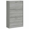 vidaXL Botník Sivý dub sonoma 63x24x103 cm spracované drevo