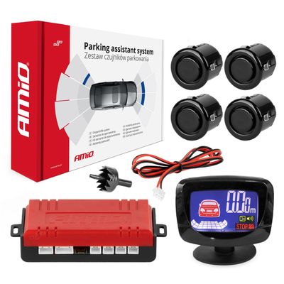 Parkovací asistent LED-GRAF 4 senzory čierne "GOLD" 18mm