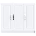 vidaXL Servírovacia skriňa Biela 89 x 34,5 x 77 cm Kompozitné drevo