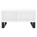 vidaXL Konferenčný stolík vysoký lesk biely 60x60x30 cm kompoz. drevo