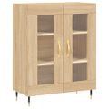 vidaXL Vysoká skrinka dub sonoma 69,5x34x180 cm spracované drevo