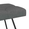 vidaXL Lavica s gombíkovým prešívaním Tmavosivá 110 x 40 x 46 cm Látka