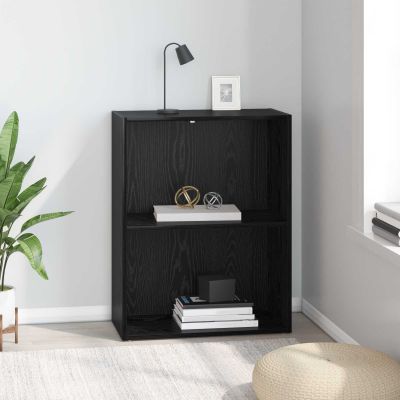 vidaXL Regál na knihy Čierny dub 60 x 30 x 76.5 cm Kompozitné drevo