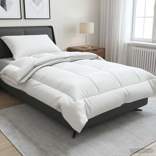 vidaXL Paplón TRIER 152x203cm 4 ročné obdobia 140+220GSM Biela