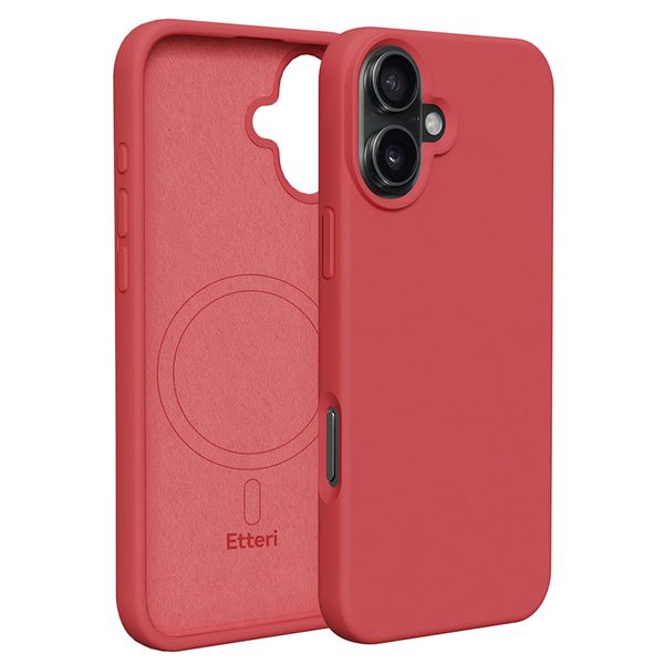 Etteri Silikónové Mag puzdro pre iPhone 16 Plus 6,7" malinová