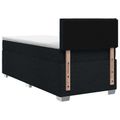 vidaXL Posteľ boxspring s matracom Čierna 100 x 200 cm Látka