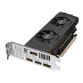 GIGABYTE GeForce RTX 3050 Low Profile/OC/6GB/GDDR6 Grafická karta, GeForce RTX 3050, 6GB GDDR6, 2304 CUDA jader, low profile, 181mm, 2× HDMI 2.1, 2× DisplayPort 1.4a, pasivní chlaz