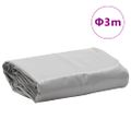 vidaXL Celta sivá Ø 3 m 650 g/m²